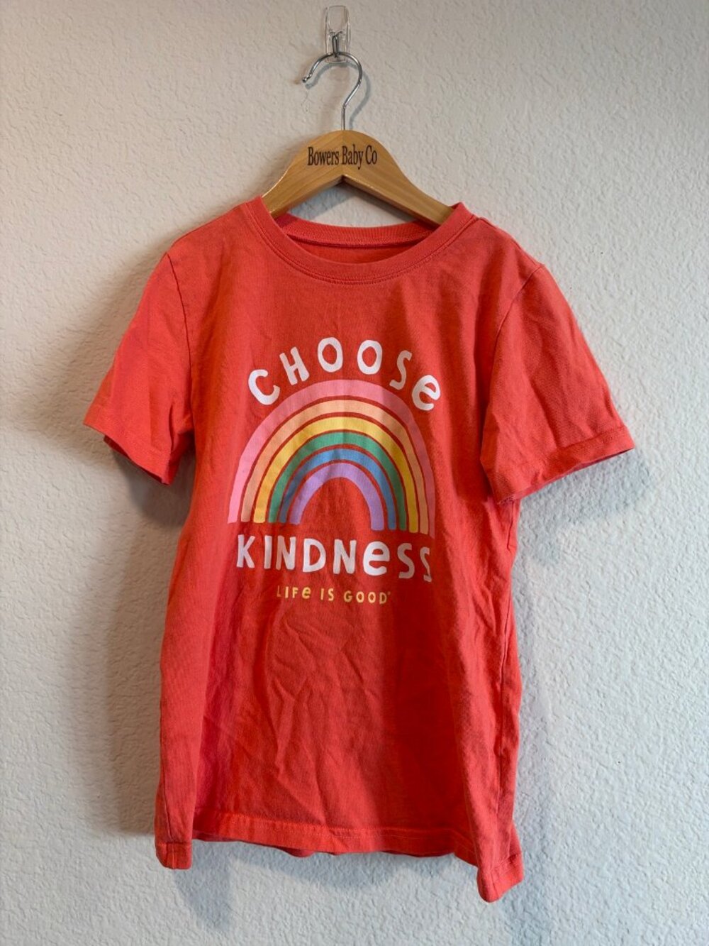 Life is Good Choose Kindness Rainbow Tee Kids L